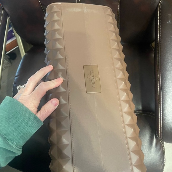 Valentino Garavani Le Troisième Brown Geometric Tote Bag - Picture 3 of 4